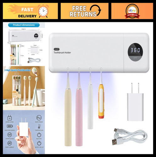 Toothbrush sanitizer with - toothbrush,